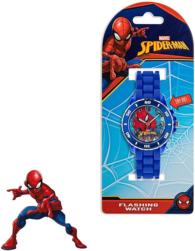 Disney Spiderman Boy's Analogue Analog Quartz Watch with Silicone Strap SPD9048