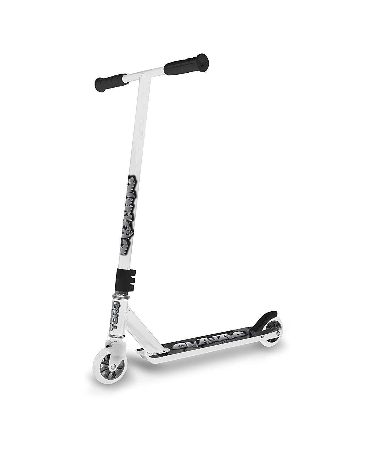 Torq Chaotic White & Black Push Scooter for Boys Girls