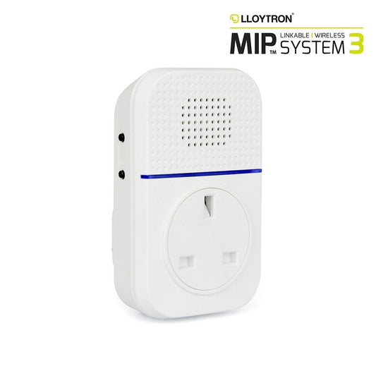 MIP3 Accessory - 32 Melody Plugin Plug-through Chime Receiver - White (Carton of 10)