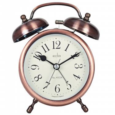 Acctim 'Penbridge' Antique Brass Double Bell Alarm Clock