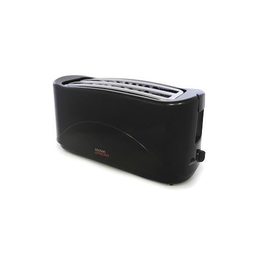 KitchenPerfected 4 Slice Long Slot Toaster - Black