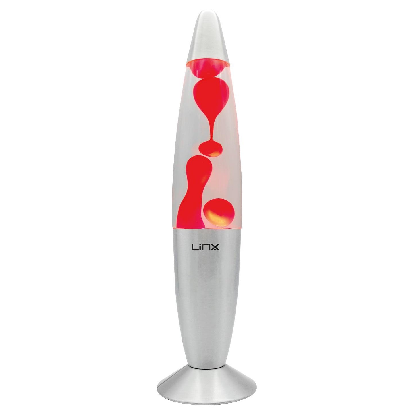 Linx 16" Lava Lamp - Clear/Red