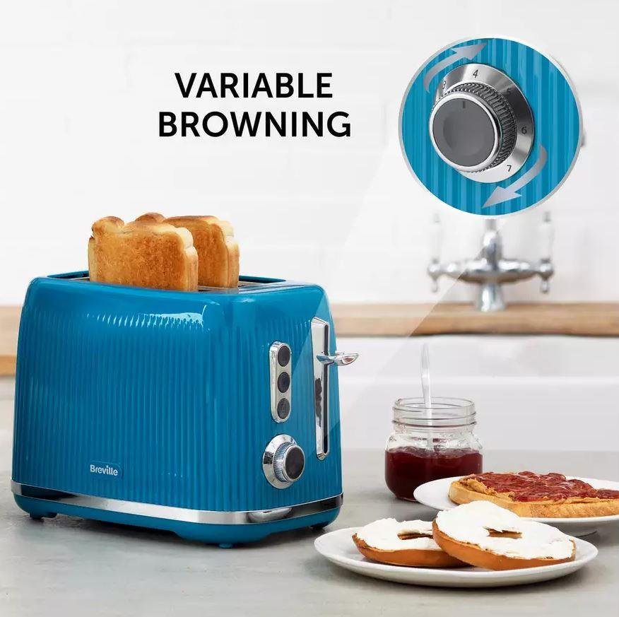 Breville Bold 2 Slice Toaster - Blue (Refurbished)