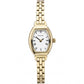 Sekonda Ladies Tonneau White Dial With Gold Plated Bracelet Watch