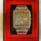 PI-7573 NY LONDON GENTS BLING WATCH ASSORTED COLOURS