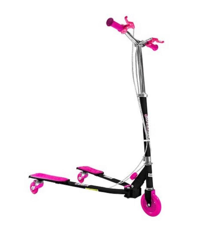 Ozbozz Scissor Scooter Black & Pink - SV12852