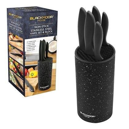 Blackmoor Orb Knife Block - Black (Carton of 6)