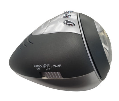Spacetech Silver Alarm Clock With FM Radio 6160