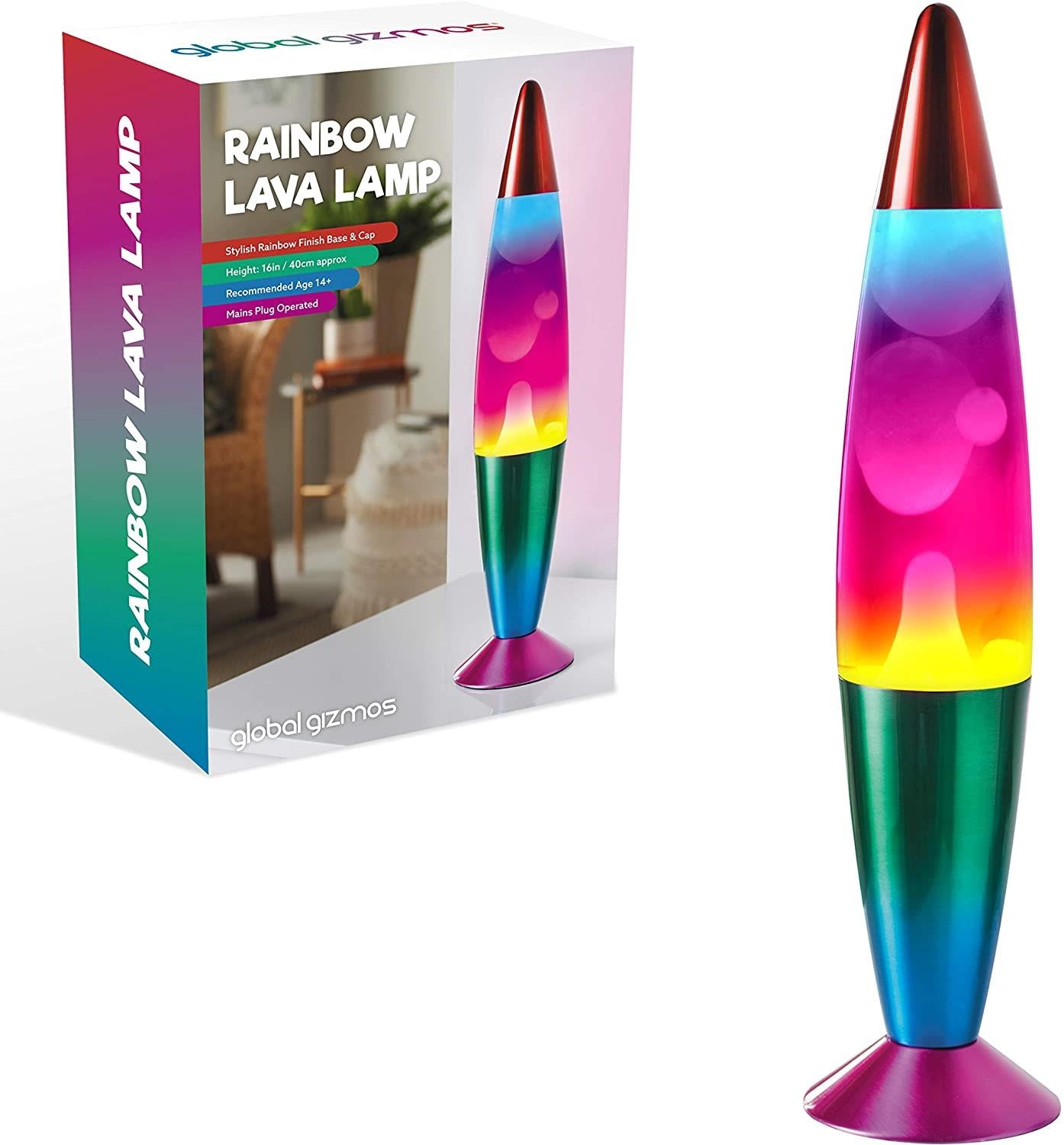 16" Rainbow Lava Lamp