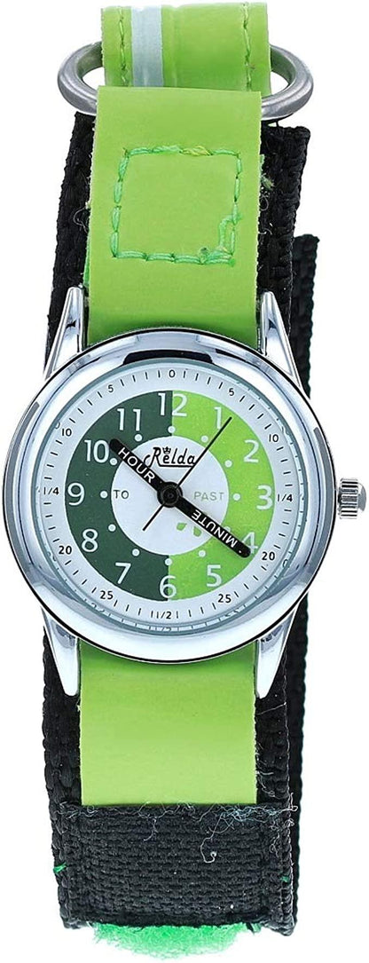 Relda Boys & Girls Children Time Teacher Analogue Nylon Strap Watch REL1 Available Multiple Colour NEEDS BATTERY
