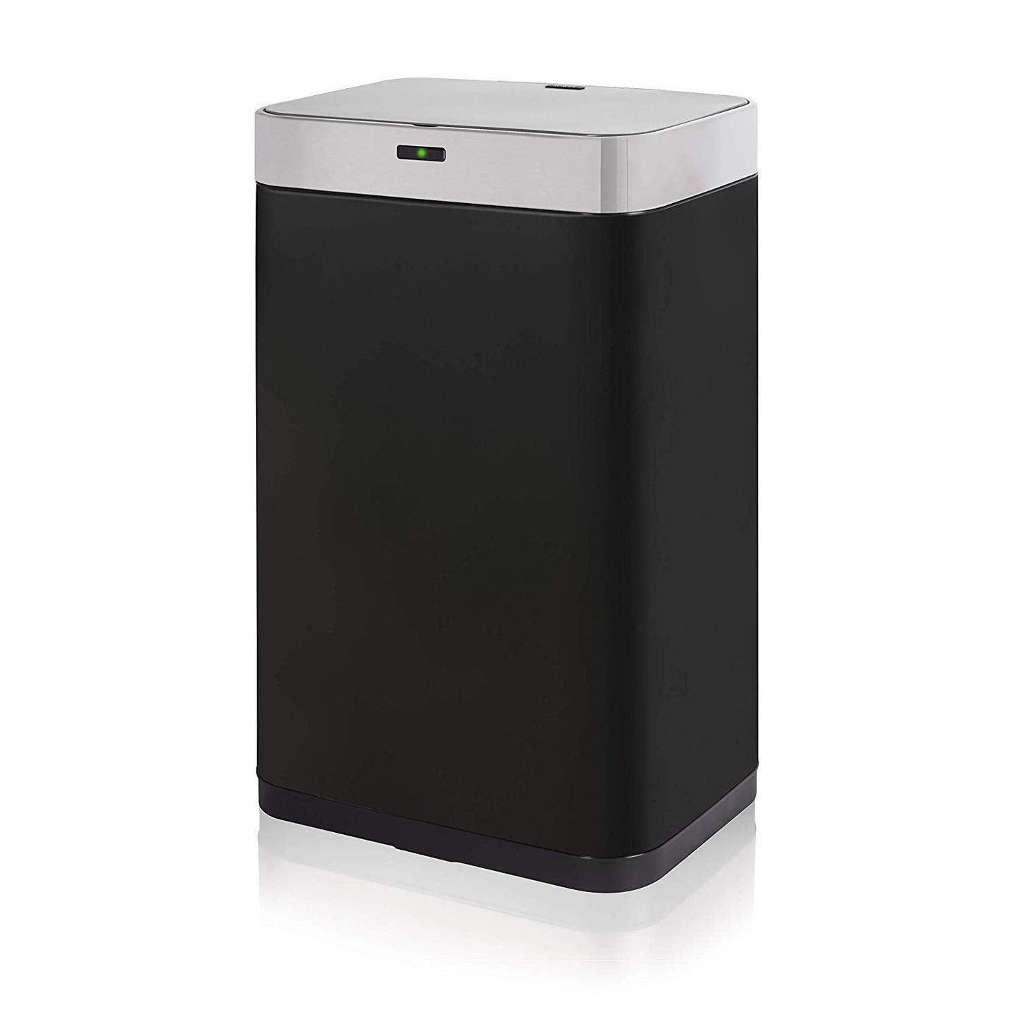 Tower Rectangular Sensor Bin with Infrared Technology, Stainless Steel, Black, 75 L T838001B