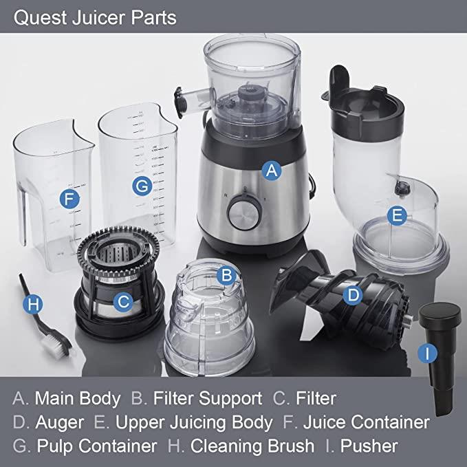 Quest Slow Masticating Juicer 300W (Carton of 1)