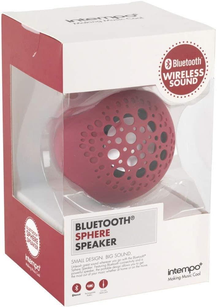 Intempo Portable Bluetooth Ball Speaker EE1781 Berry