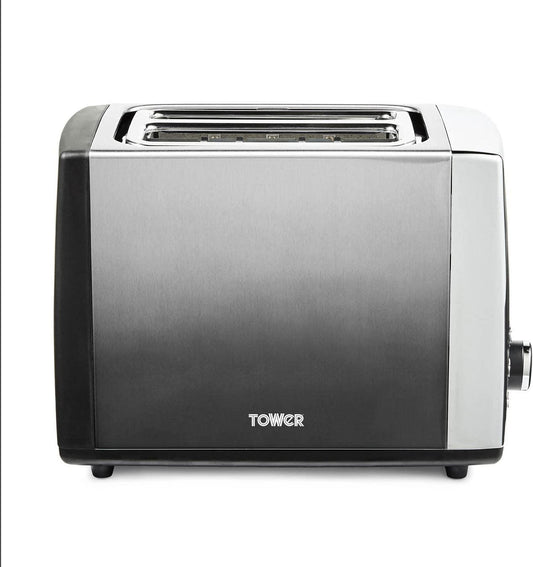 Tower Infinity Ombre Graphite 900W 2 Slice Toaster Graphite- T20038GRP