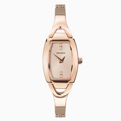 Sekonda Ladies Watch Rose Gold Case & Alloy Bracelet With Rose Dial 2768