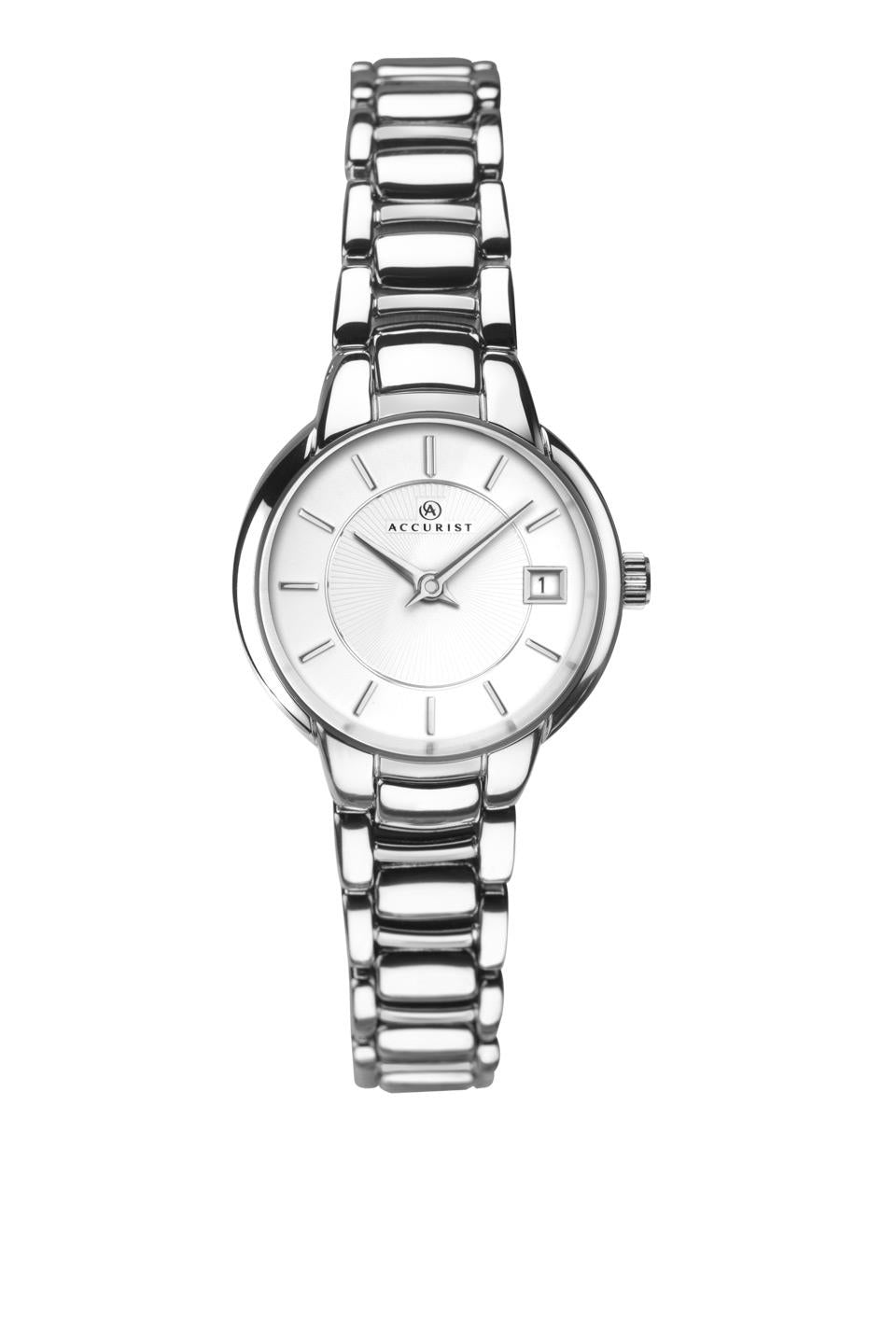 Accurist Women's Fashion contemporary  Silver Bracelet Watch 8294