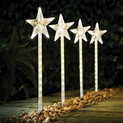 Christmas Workshop 4PC 72 LED Meteor Shower Path Lights - Warm White (Carton of 6)