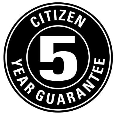 Citizen Mens Eco-drive Blue Dial Chronograph Black Leather Watch Bl5421-10l