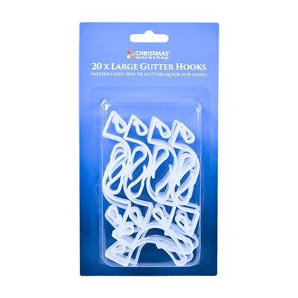 Christmas Workshop  20PC Large Gutter Hooks (Carton of 96)