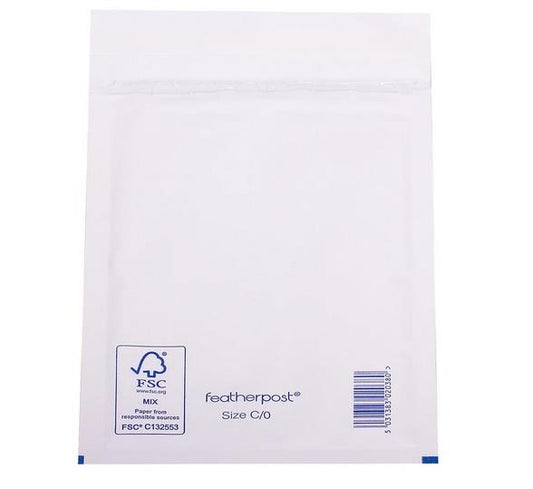 Padded Bubble Envelope in White Internal Size 150x215mm C/0 (QTY 100)