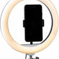 Intempo 26cm ,3 Light Modes Standing Selfie Light Ring EE5976BLKSTKEU