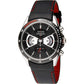 Accurist Men's Chronograph Date Black Leather Strap Watch MS645B