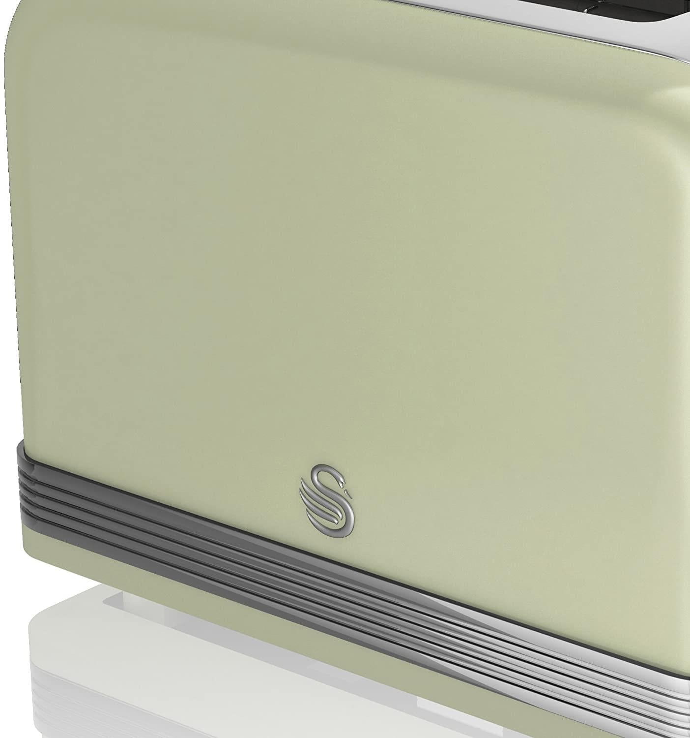 Swan 2 Slice Retro Green Toaster ST19010GN