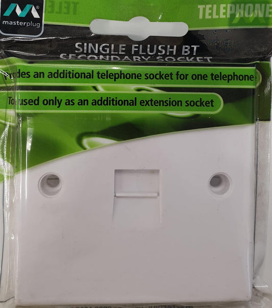 Telephone Single Flush BT Secondary Socket Tel 28