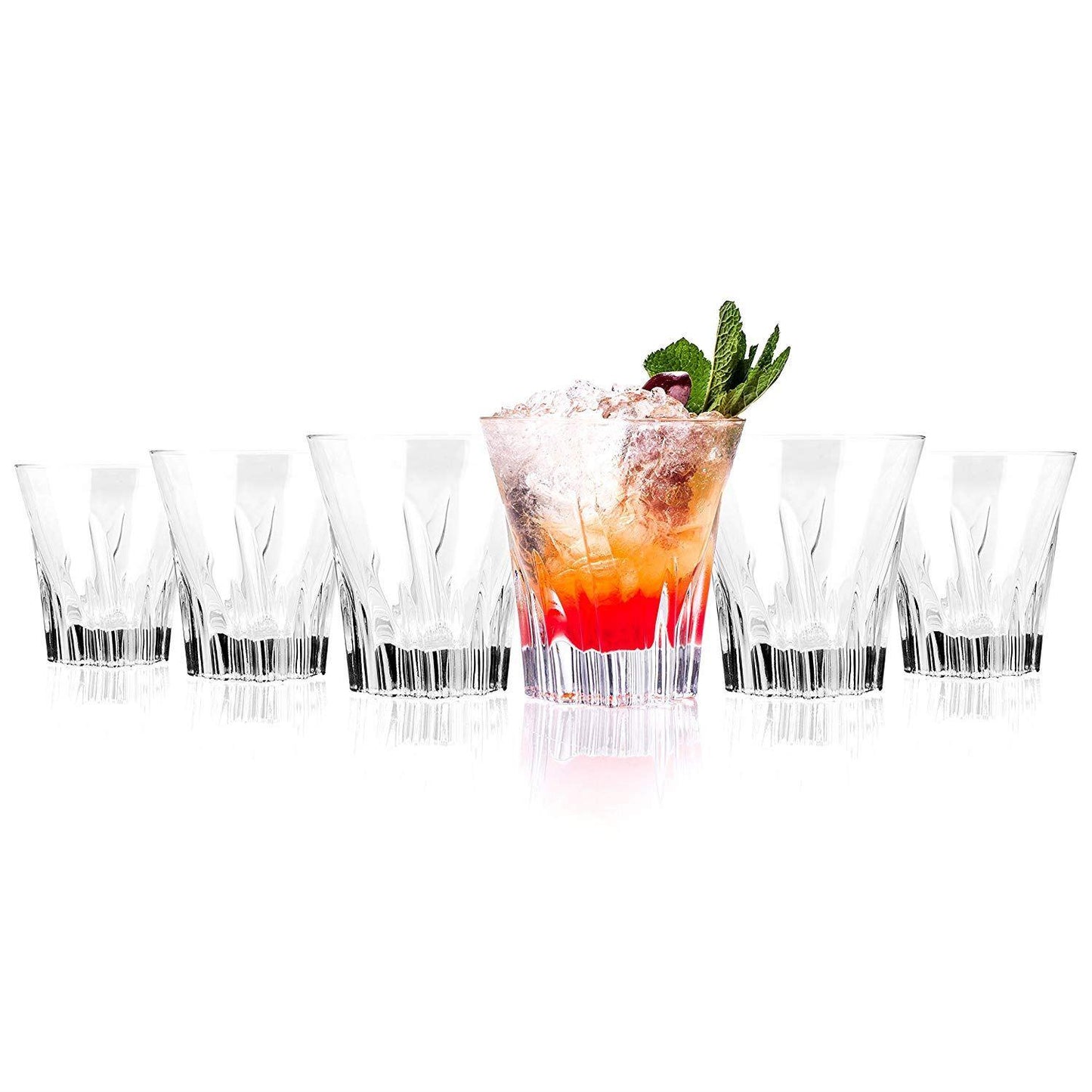 RCR Crystal Fluente Whiskey Glasses, 310ml, 9.7cm, Set of 6