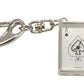 Imperial Key Chain Clock Playing Card Ace Silver IMP749