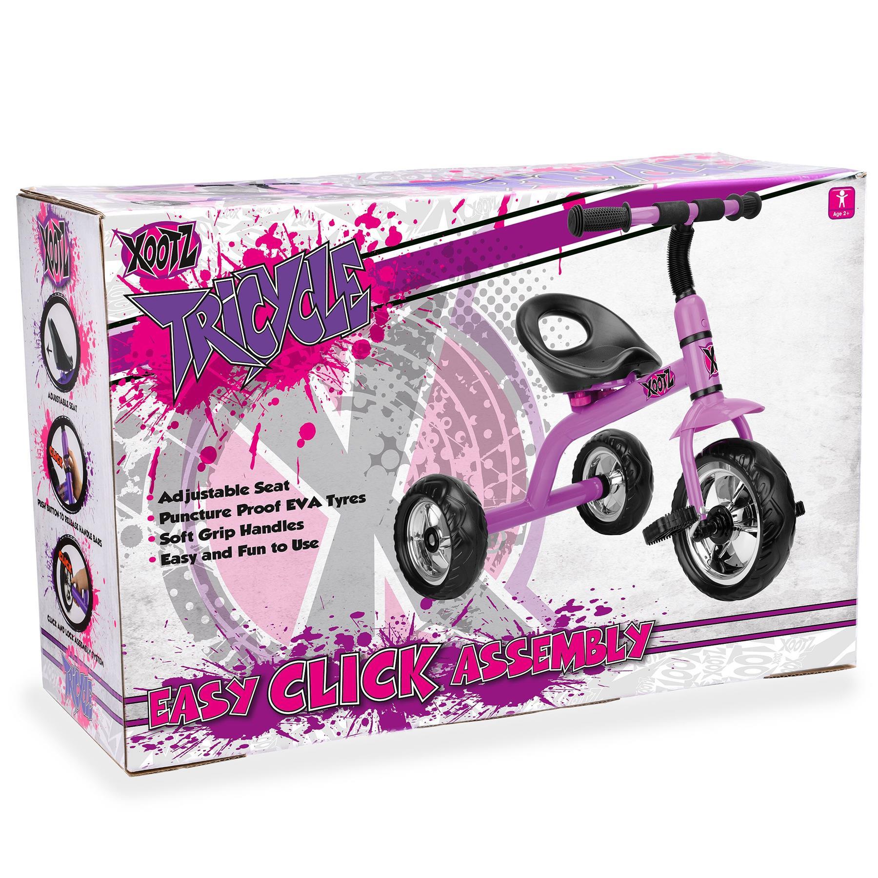 Xootz Tricycle Kids Trike Purple Pedal Tricycle TY5900PU DK Wholesale Ltd