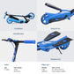 Yvolution Y Flyer Kids Foldable Pedalling Stepper Scooter ages 7+  Blue