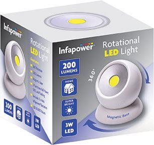 Infapower Rotational LED light 200 lumens 3w LED