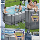 BESTWAY 10'X6'7"X33" PWR STL OVAL POOL SET (Carton of 1)