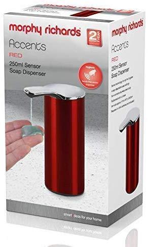 Morphy Richards Accents 250ml Sensor Soap Dispenser Red 975210