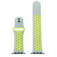 AP102 - Grey/Yellow sports Silicone Strap To Fit Apple Smart Watch Strap Available Sizes 38mm - 42mm