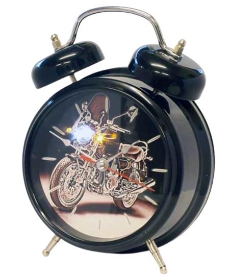GTP Childrens Car & Bike Sound Voice with Light Double Bell Quartz Alarm Clock Available Multiple Colour