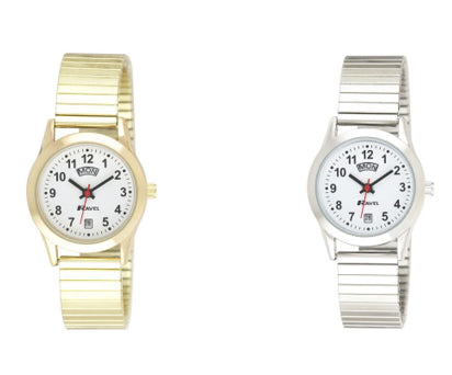 Ravel Ladies Day/Date Expanding Bracelet Strap Watch R0706.2EX Available Multiple Colour