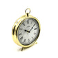 Hometime Metal Round Mantel Clock - Gold W2766