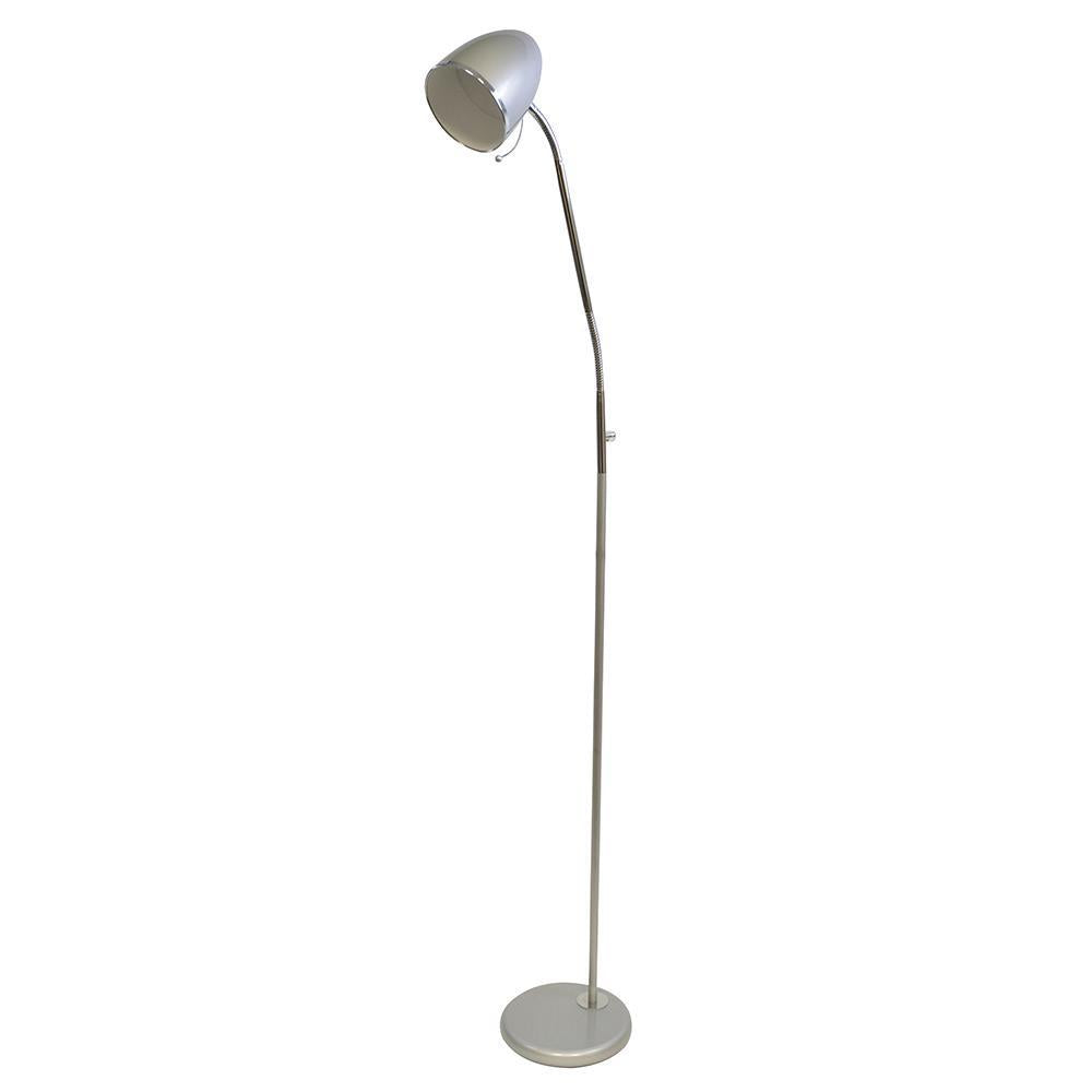 Santa Maria Reading Floor Lamp Silver LED 7w L5511SV