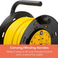 SLX Extension Lead 30m 4 Socket Cord Reel Thermal Cut-Out Protection 13A Fused Plug