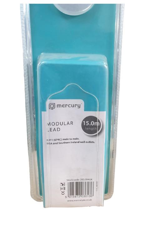 Mercury Modular 15 meter White lead Adaptor 283.094UK