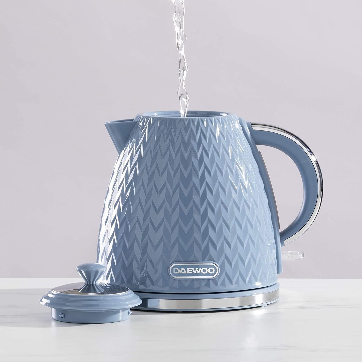 Daewoo Argyle 1.7L 3KW Jug Kettle Light Blue SDA1822