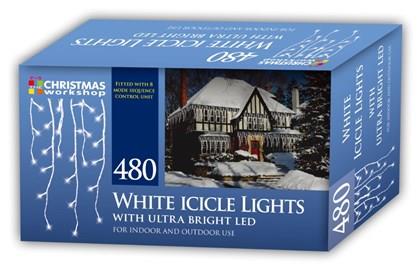Christmas Workshop 480 LED Icicle Chaser Lights White- 77520
