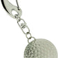 Imperial Key Chain Clock Golf Ball Silver IMP719