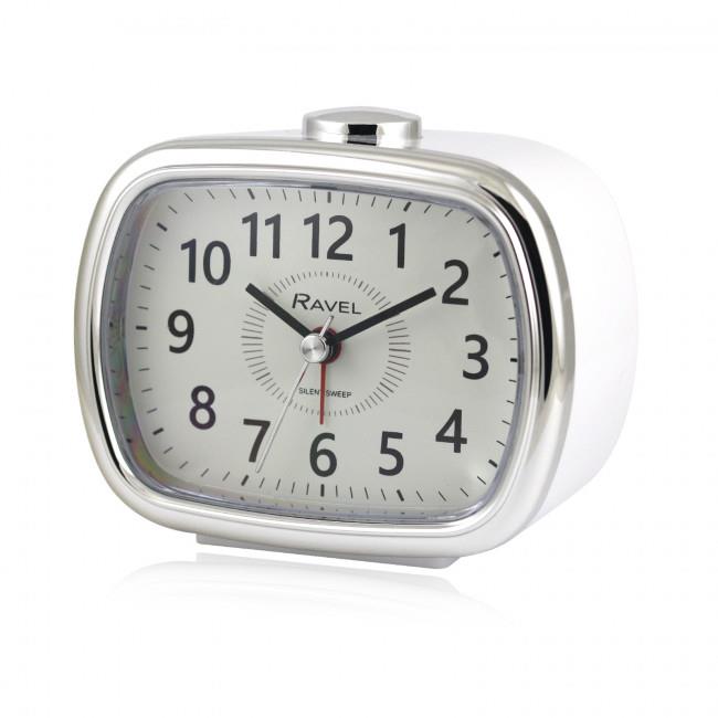 Ravel Mid sized Bedside Quartz Alarm Clock RC042 Available Multiple Colour
