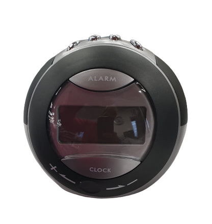 Spacetech Silver Alarm Clock With FM Radio 6160