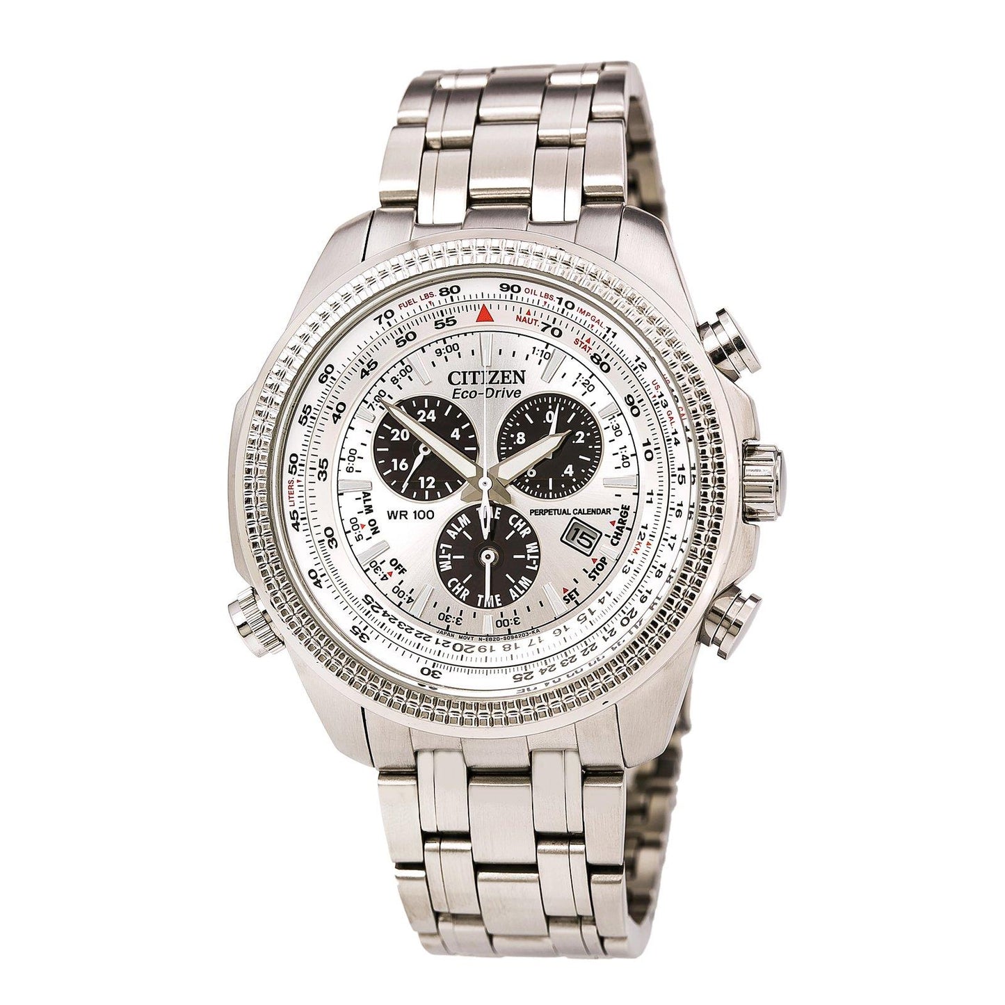 Citizen Eco-Drive Men's Stainless Steel Chronograph Watch