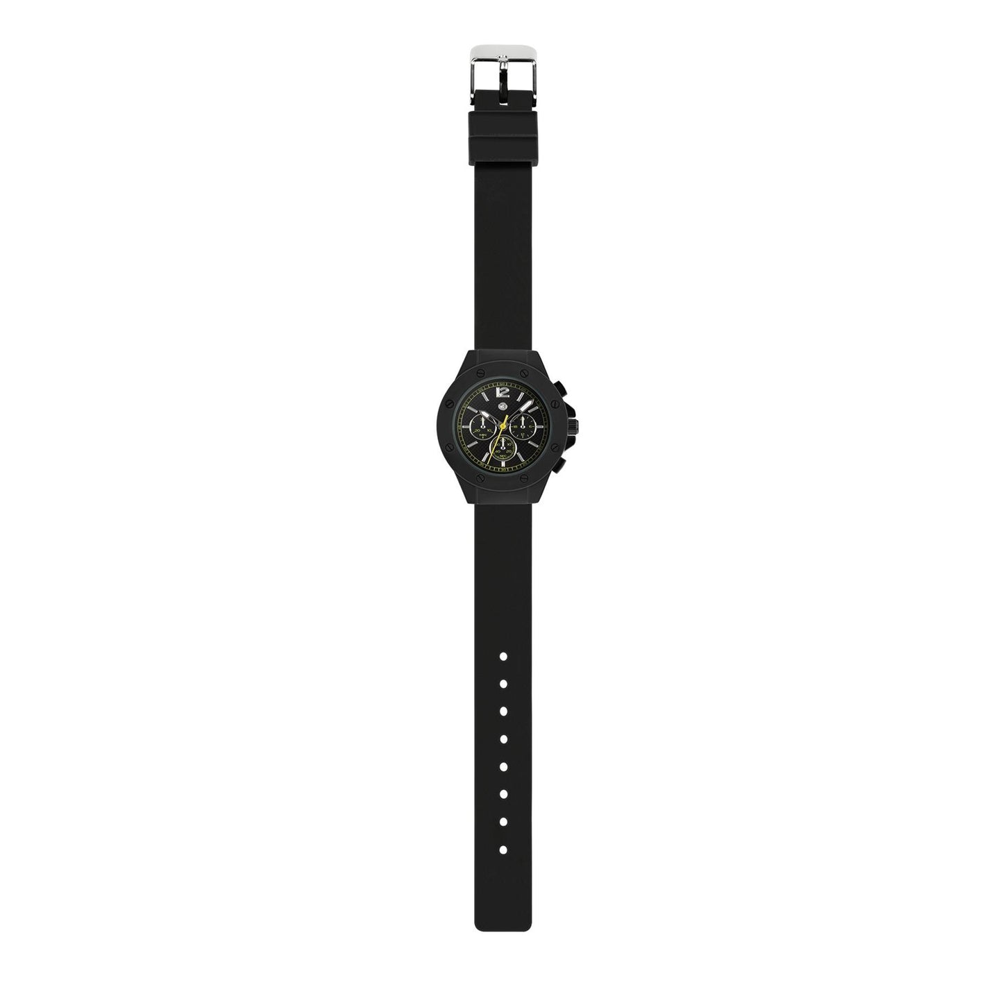 Tikkers Boy's Analog Quartz Black Watch with Silicone Strap Dapper TK0199