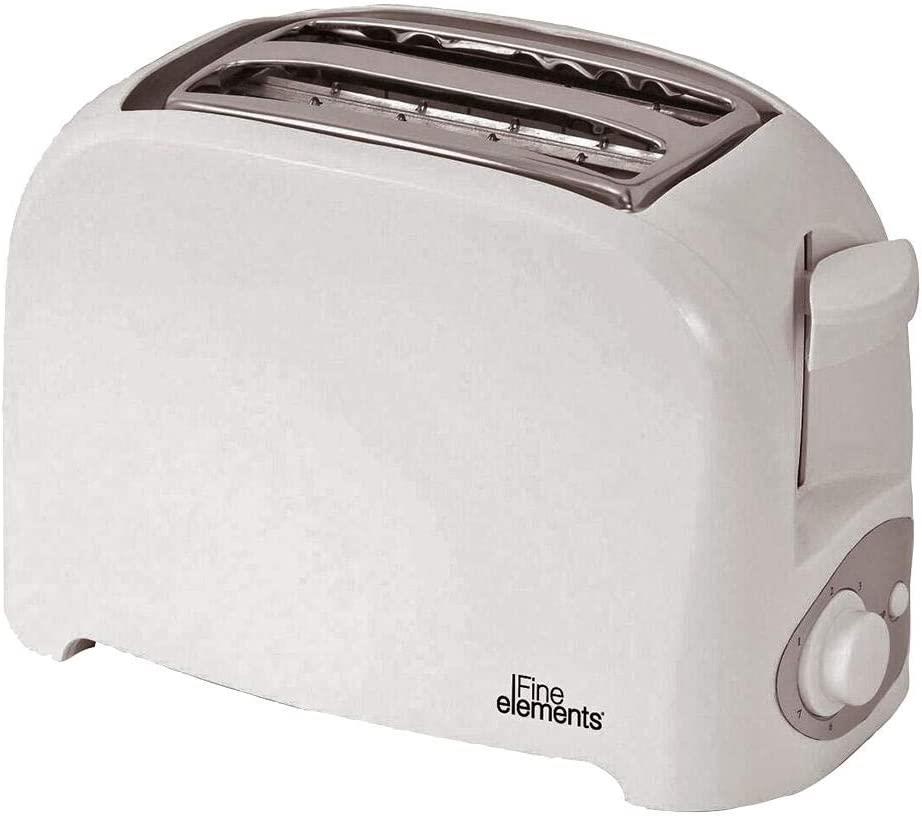 Fine Elements White 2 Slice Toaster- SDA1008